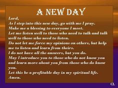 New Day Prayer More