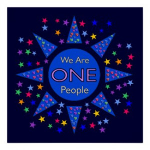 we are one people poster by orsobear print poster online at zazzle