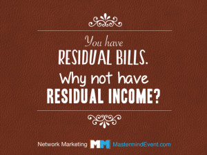 Would you rather earn LINEAR INCOME or RESIDUAL INCOME?