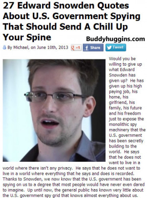 27 Edward Snowden Quotes About U.S. Government Spying That Should Send ...
