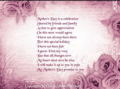 Mothers Day Poems From Son Mothers day poems from son