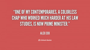 One of my contemporaries, a colorless chap who worked much harder at ...