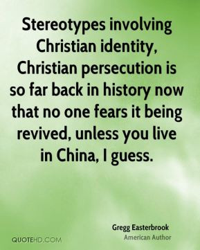 Stereotypes involving Christian identity, Christian persecution is so ...