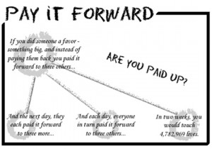 And why this all seems like paying it back rather than forward, I ...
