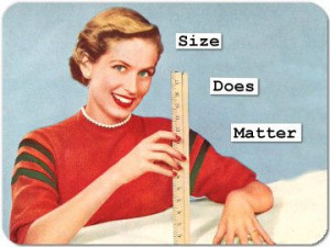 Size Does Matter. #vintage_humor #retro #housewife