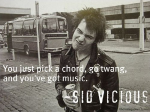 ... tags for this image include: music, punk, quote, sex pistols and sid