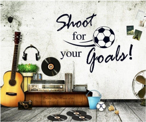 ... Quotes Soccer Removable Wall Art Home Decor Decal Sticker Vinyl Room
