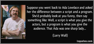 More Larry Wall Quotes