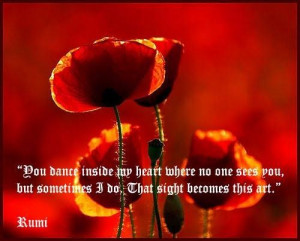 Dance art quote by rumi