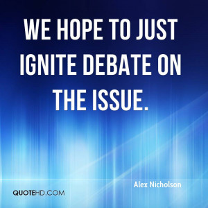 Alex Nicholson Quotes
