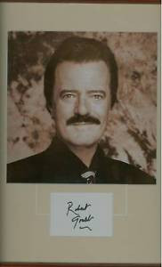 Robert Goulet Autograph framed Picture with C O A