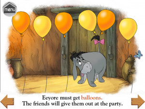 Are those balloons caught on Eeyore's tail?