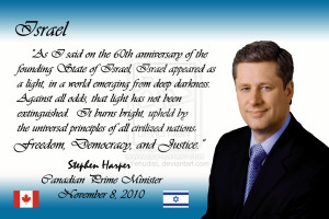 Stephen Harper And Israel by YehudisL