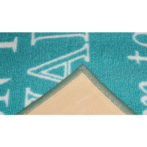 Quotes Rug Rain Turquoise 150cm x 100cm main product photo