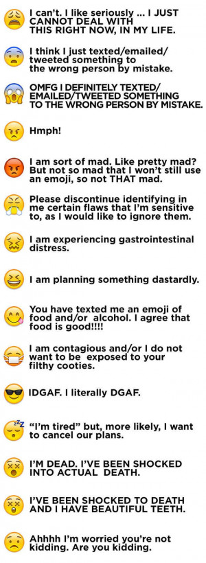 What the different Yellow Smiley Emojis actually mean