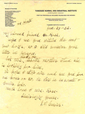 George Washington Carver, June 29, 1932, autograph letter signed - www ...