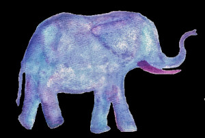 Boho Elephant Tumblr Art boho elephant blue purple