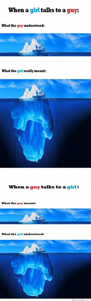 When a girl talk to a guy vs when a guy talks to a girl