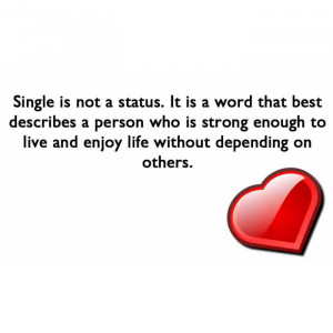 ... Status It Is A Word That Best Describes A Person - Being Single Quote