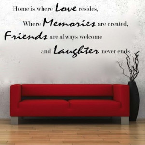 ... resides-Family-Cute-Cool-living-room-removable-wall-decal-quote-Wall