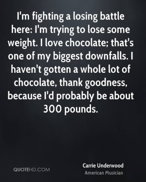 fighting a losing battle here: I'm trying to lose some weight. I ...