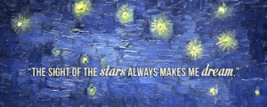 art quote painting sky vincent van gogh starry night starry night over ...