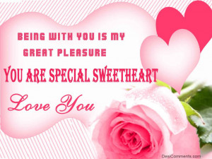 Good Morning Sweetheart Quotes You are special sweetheart