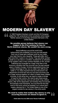 Modern Day Slavery - Quote from the 2005 TV Movie 