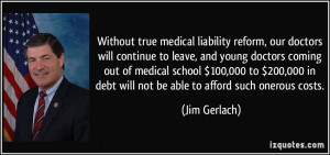 ... in debt will not be able to afford such onerous costs. - Jim Gerlach