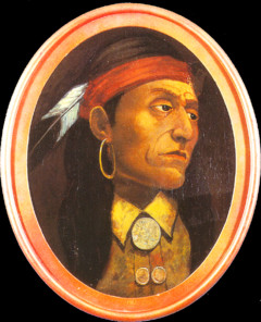 An image of Chief Pontiac painted by John Mix Stanley nearly 100 years ...