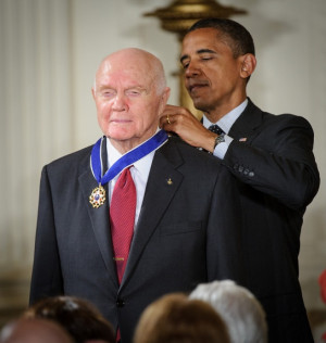And here he was last week, getting the Presidential Medal of Freedom ...