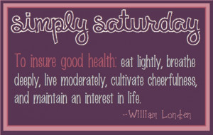 Saturday Quotes