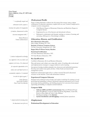 teacher resume template - DOC by localh