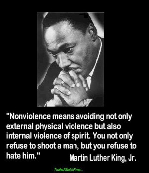 King Jr quote about non violence and not hating: Non Violence Quotes ...