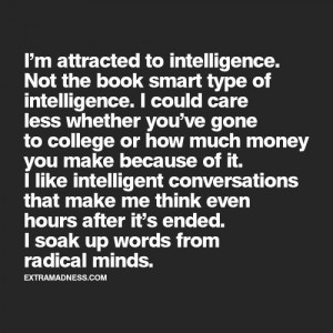 love quotes – I like intelligent conversations that make me think ...