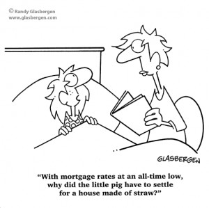Cartoons, three pigs, 3 pigs, mortgage, mortgage rates, interest rates ...