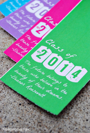 Class of 2014 Graduation Printable Bookmarks at thebensonstreet.com