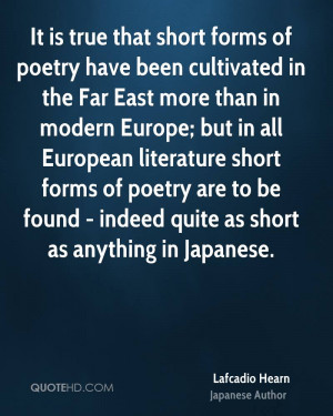 Lafcadio Hearn Poetry Quotes