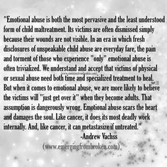 Emotional abuse More