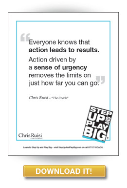 Leadership quotes from Chris Ruisi sense of urgency