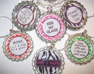 Charms,Bottlecap wine gl ass charms,Funny Wine Sayings, Best friends ...