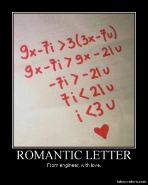 Romantic Letter - Demotivational Poster