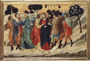 Painting Name The Betrayal Of Judas And The Arrest Of Christ 1325