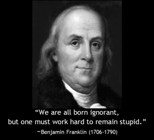 From Ben Franklin ... a genius. :-)
