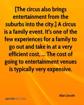 Alan Lincoln - [The circus also brings entertainment from the suburbs ...