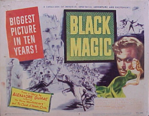 Black Magic (1949) Orson Welles, movie poster.