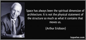 Space has always been the spiritual dimension of architecture. It is ...