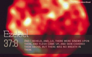 Bible Quote Ezekiel 37:8 Inspirational Hubble Space Telescope Image