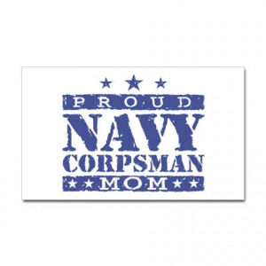 Corpsman Gifts > Corpsman Stickers > Navy Corpsman Mom Sticker ...