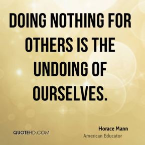 Horace Mann Quote Printed...